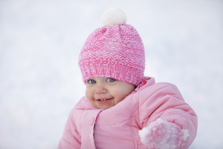 toddler bundled up