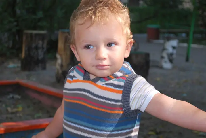 toddler at playground