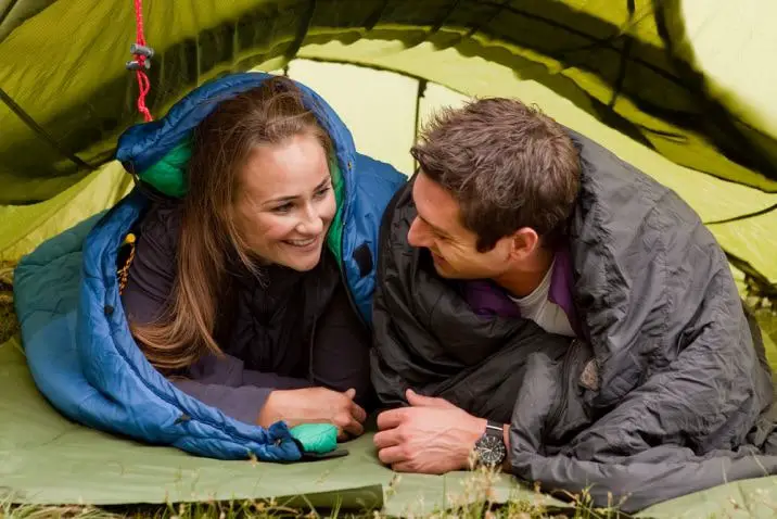 couple in a tent
