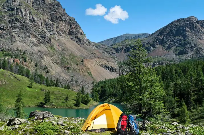 tent away from water