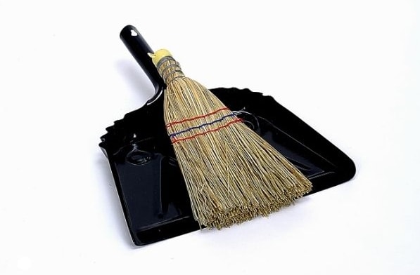 broom and dustpan