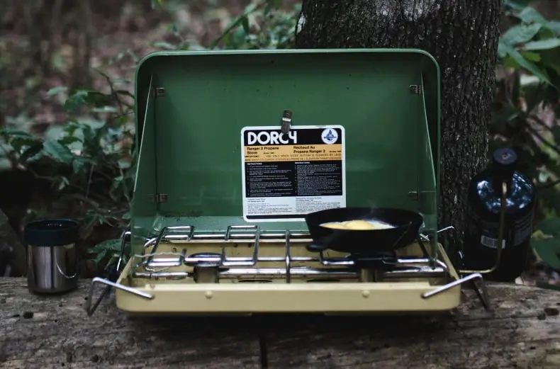 camping propane and stove