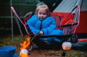 child in a toddler sleeping bag